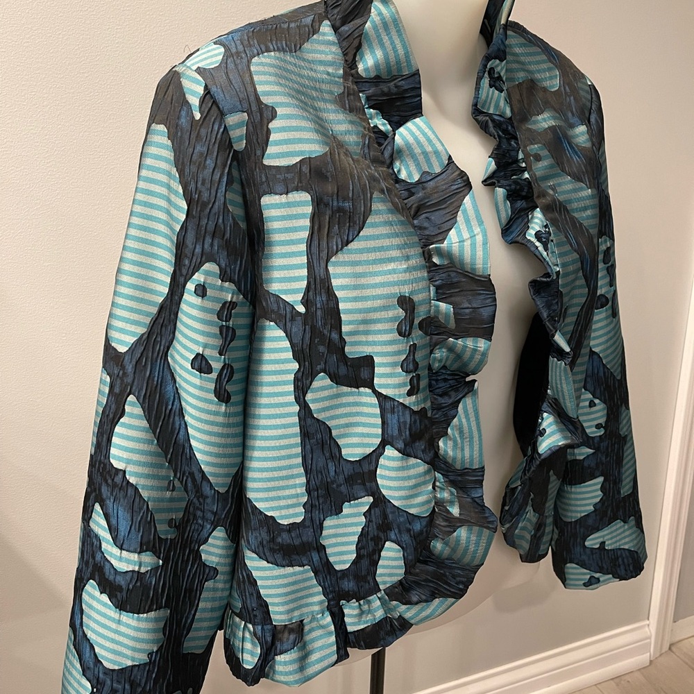 Designer Grace Chuang New York Open Front Jacket … - image 2